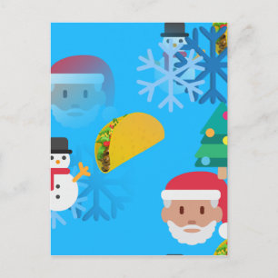 christmas taco emoji helg vykort