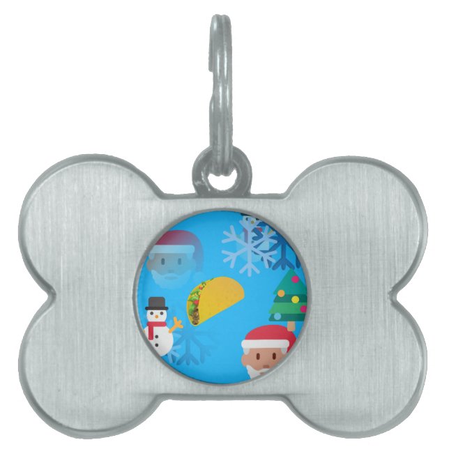 christmas taco emoji ID-bricka husdjur (Framsidan)