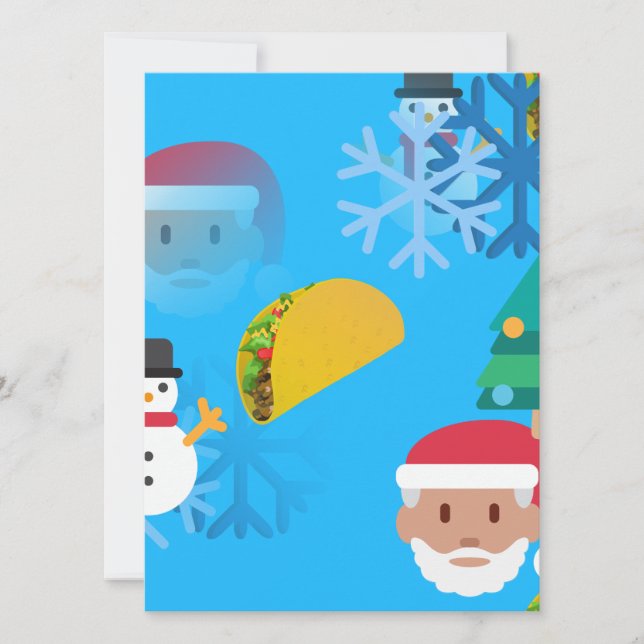 christmas taco emoji julkort (Framsida)