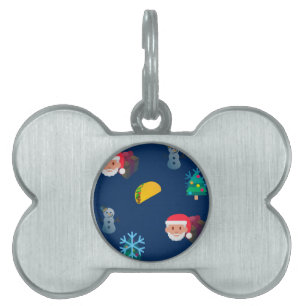 christmas taco emoji namnbricka husdjur