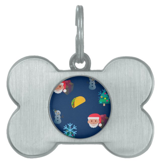 christmas taco emoji namnbricka husdjur (Framsidan)