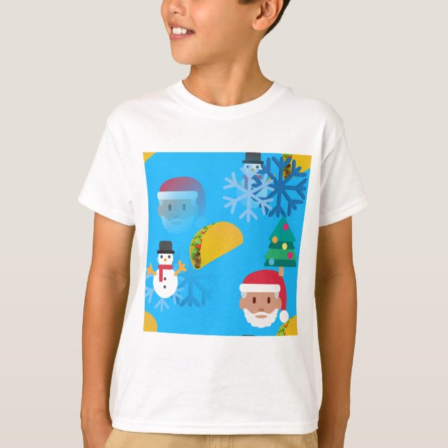 christmas taco emoji t shirt (Framsida)