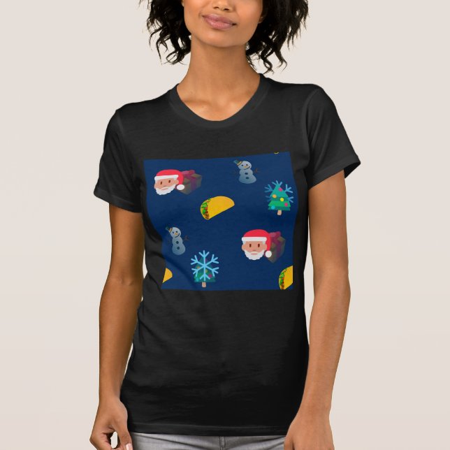 christmas taco emoji t-shirt (Framsida)