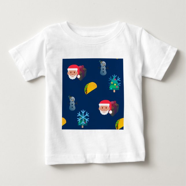 christmas taco emoji t shirt (Framsida)