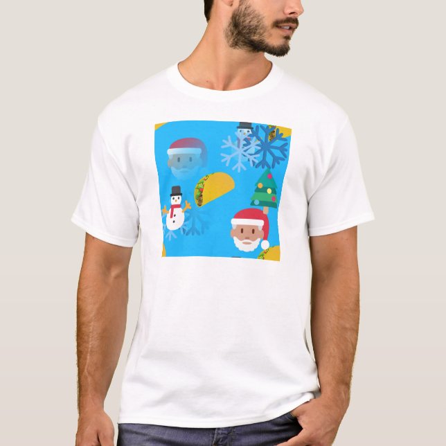 christmas taco emoji tee shirt (Framsida)