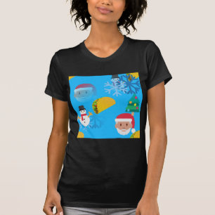 christmas taco emoji tee shirt