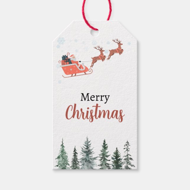  Christmas Tag (Editable) -  Presentetikett (Framsidan)