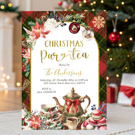 Christmas Tea Holiday Party Invitation Inbjudningar