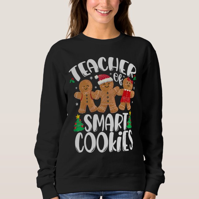 Christmas Teacher Cute Gingerbread Cookies 1 T Shirt (Framsida)