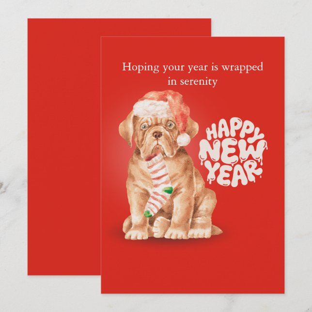 Christmas Teacher Thank You Red Gift card Holder Julkort (Fram/baksida)