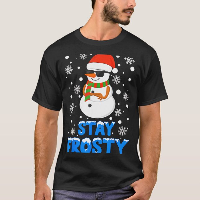 Christmas Tee Funny Frosty Xmas Cool Snowman Women (Framsida)