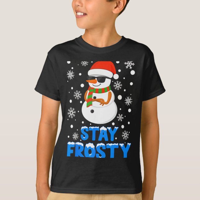 Christmas Tee Funny Frosty Xmas Cool Snowman Women (Framsida)