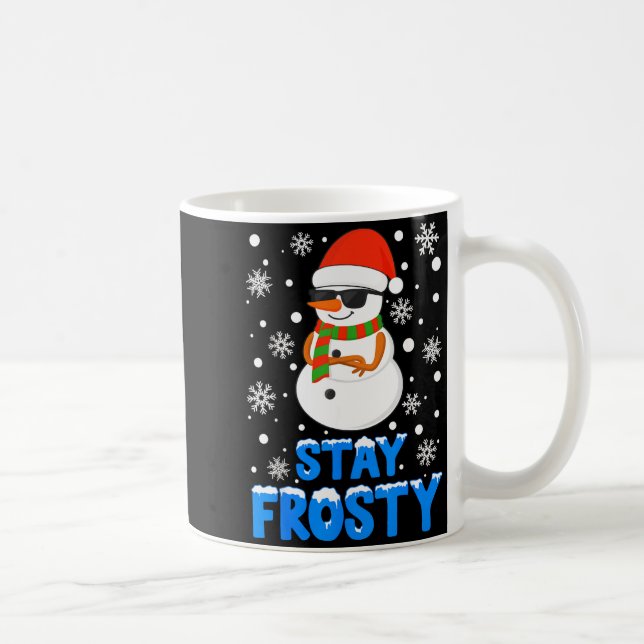 Christmas Tee Funny Frosty Xmas Cool Snowman Women Kaffemugg (Höger)