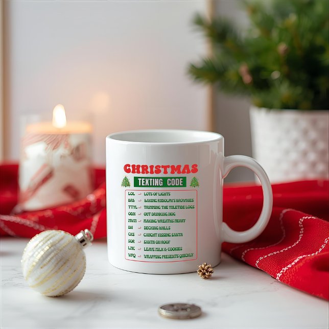 Christmas Texting Code  Kaffemugg (Skapare uppladdad)