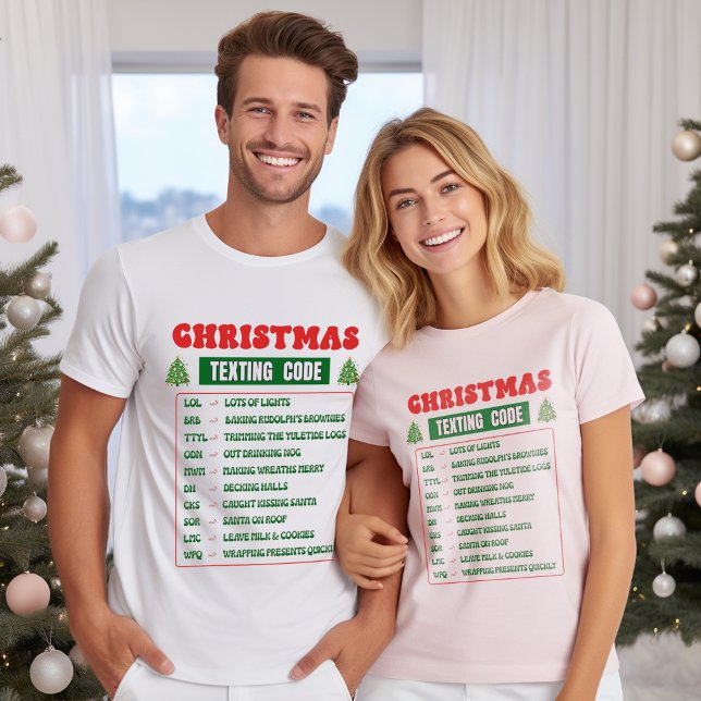 Christmas Texting Code  T Shirt (Skapare uppladdad)