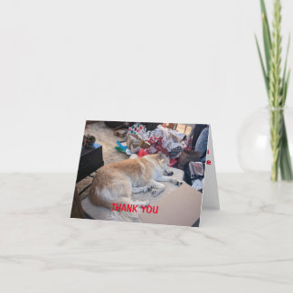 Christmas Thank You Card Tack Kort