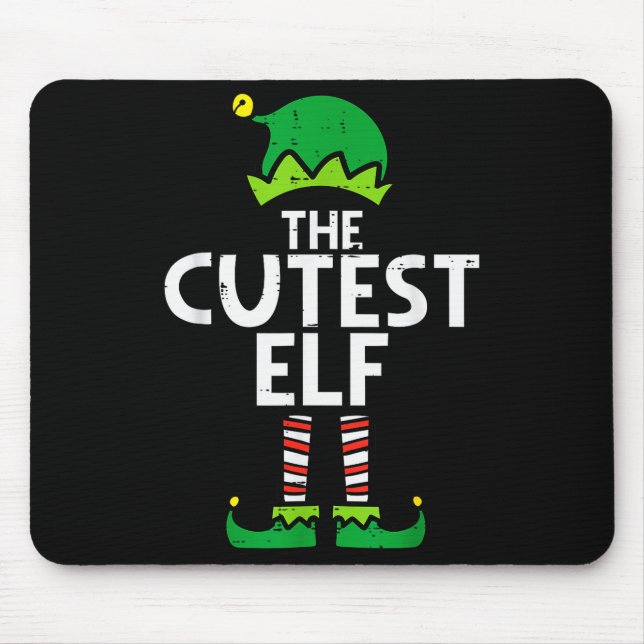Christmas The Cutest Elf Xmas Family Matching Boys Musmatta (Framsidan)