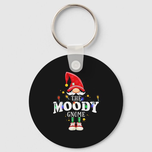 Christmas The Moody Gnome X-mas Matching Pjs  Nyckelring (Framsida)