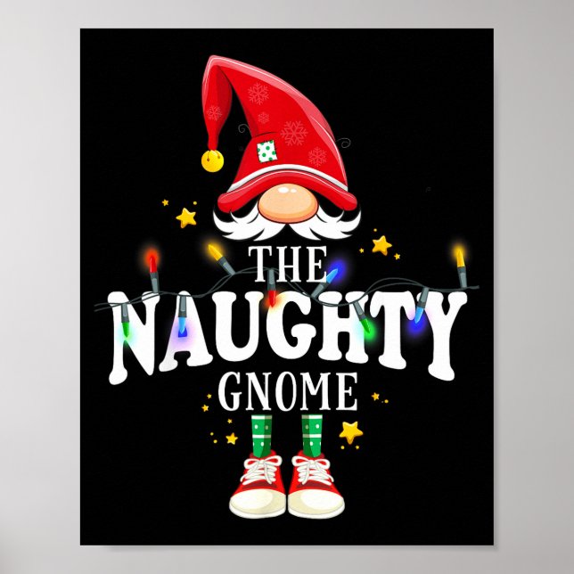 Christmas The Naughty Gnome X-mas Matching Pjs  Poster (Framsidan)