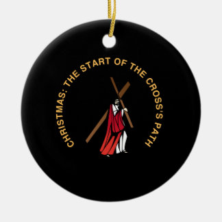 Christmas: The Start of the Cross's Path Julgransprydnad Keramik