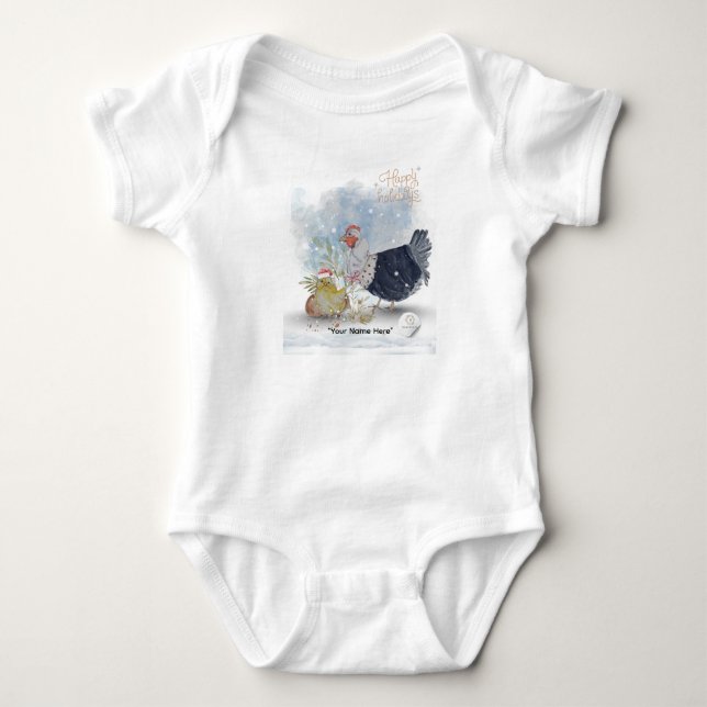 Christmas Theme Boganhues Print  T Shirt (Framsida)