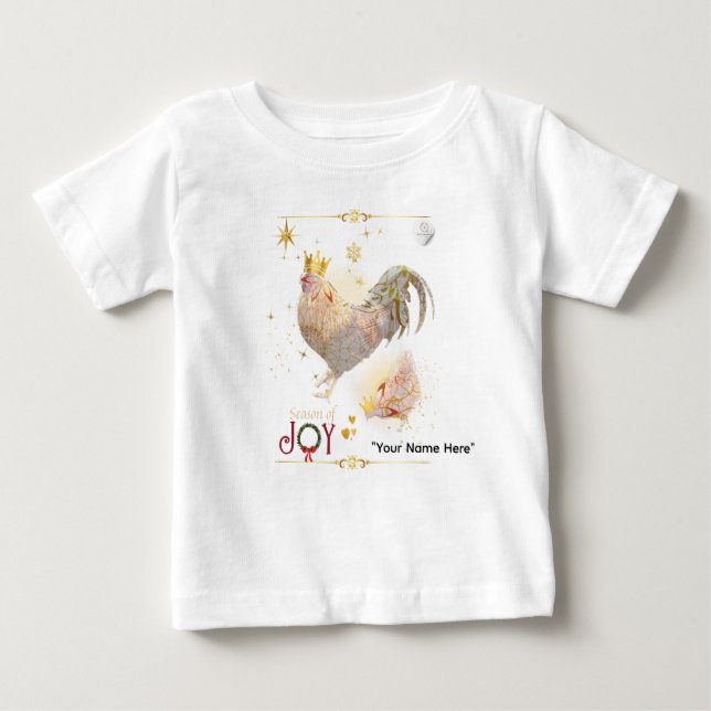 Christmas Theme Boganhues print T Shirt (Framsida)