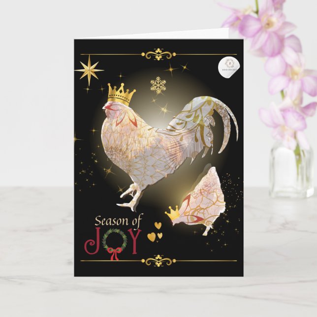 Christmas Theme Luxury Print Boganhues Kort (Orkide)