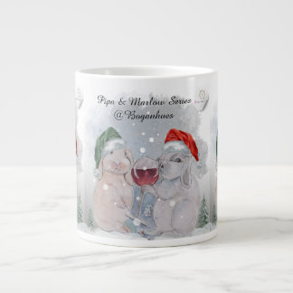 Christmas Theme Pipa & Marlow print Jumbo Mugg