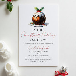 Christmas Themed Baby Shower Invitation Inbjudningar