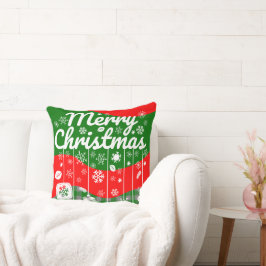 Christmas Throw Pillow – White Ornaments Kudde