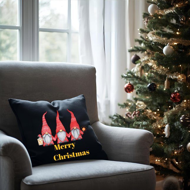 Christmas Throw Pillow with Gnome Kudde (Skapare uppladdad)