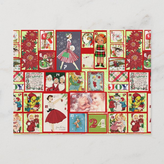 christmas, tidigare vykort (Framsida)