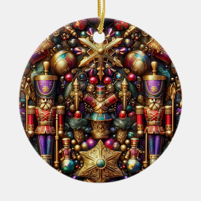 CHRISTMAS ~ Tin Soldiers 1800 ~ Julgransprydnad Keramik (Framsidan)