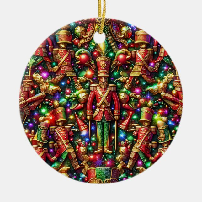 CHRISTMAS ~ Tin Soldiers 1800 ~ Julgransprydnad Keramik (Framsidan)