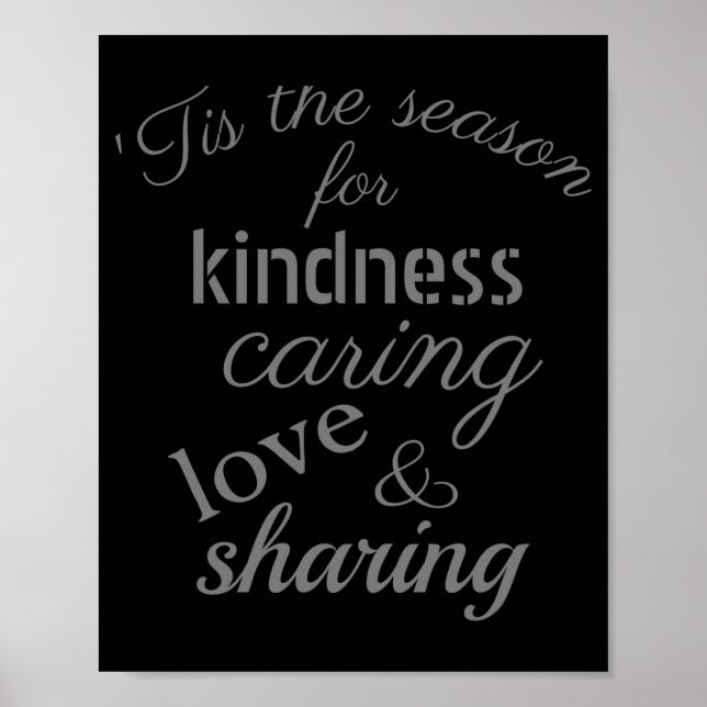 Christmas Tis The Season Saying T Shirt  Poster (Framsidan)