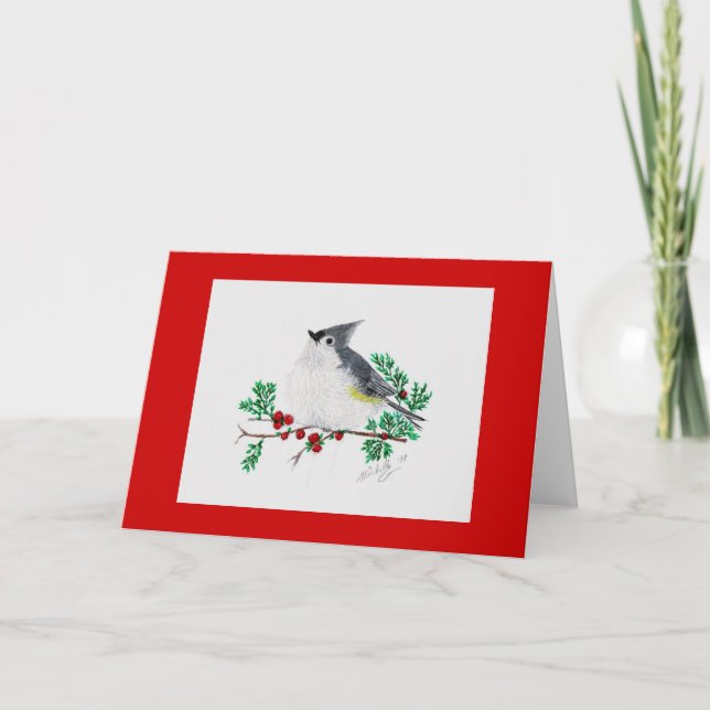 christmas titmus helgkort (Framsida)