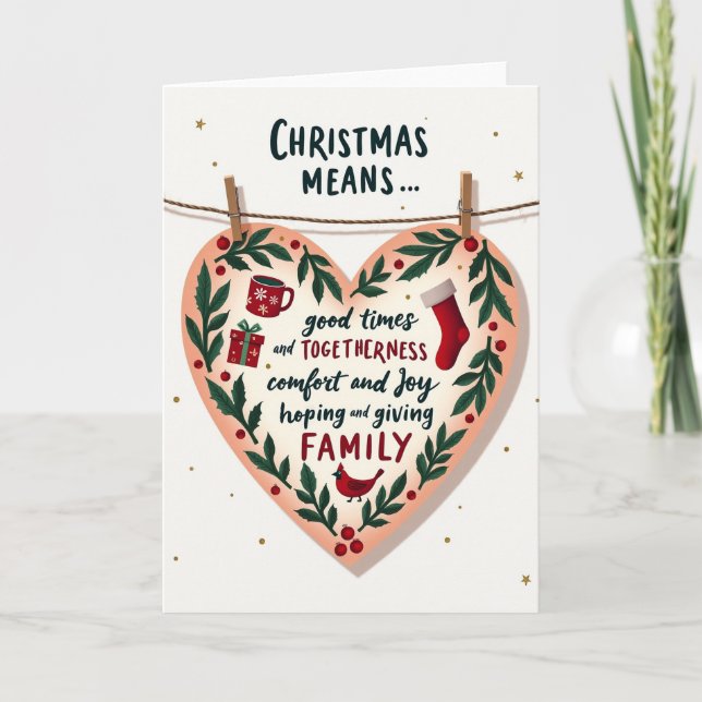 Christmas Togetherness Card Kort (Framsida)