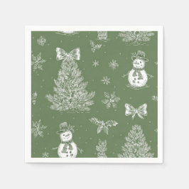 Christmas toile napkins pappersservett