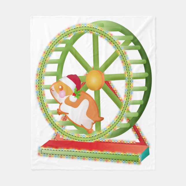 christmas Tomhamster Fleecefilt (Framsidan)