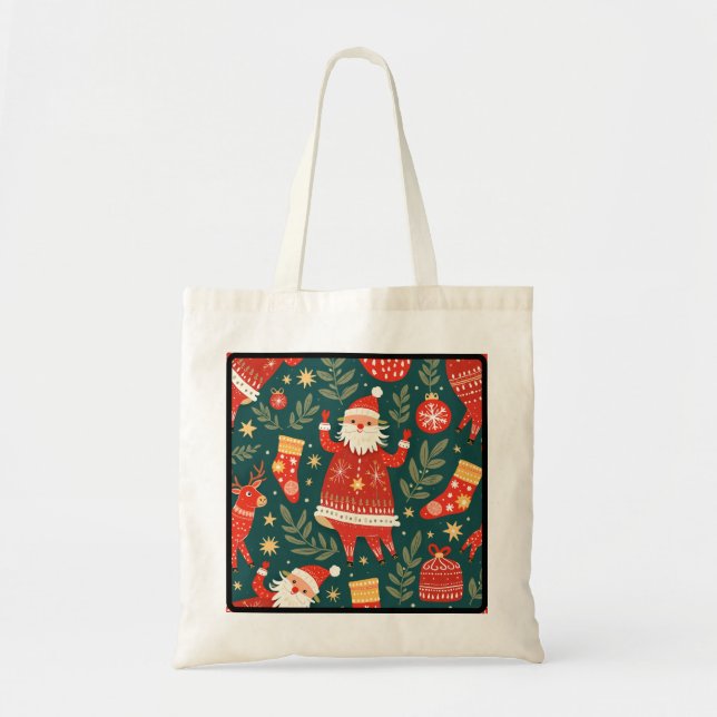 Christmas Tote Bag 2 Tygkasse (Framsidan)