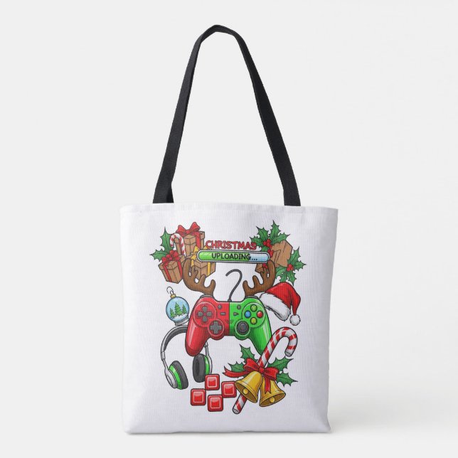 Christmas Tote Bag Tygkasse (Baksida)