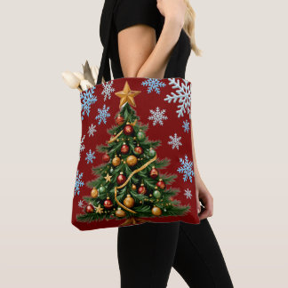 Christmas Tote Bag Tygkasse