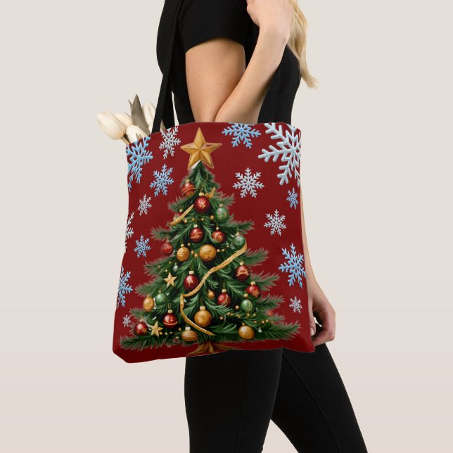 Christmas Tote Bag Tygkasse (Närbild)