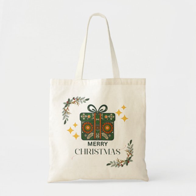 Christmas tote bag tygkasse (Framsidan)