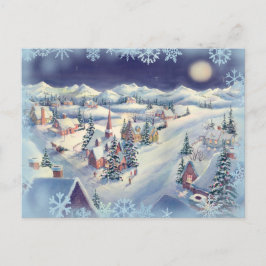 CHRISTMAS TOWN by SHARON SHARPE Helg Vykort