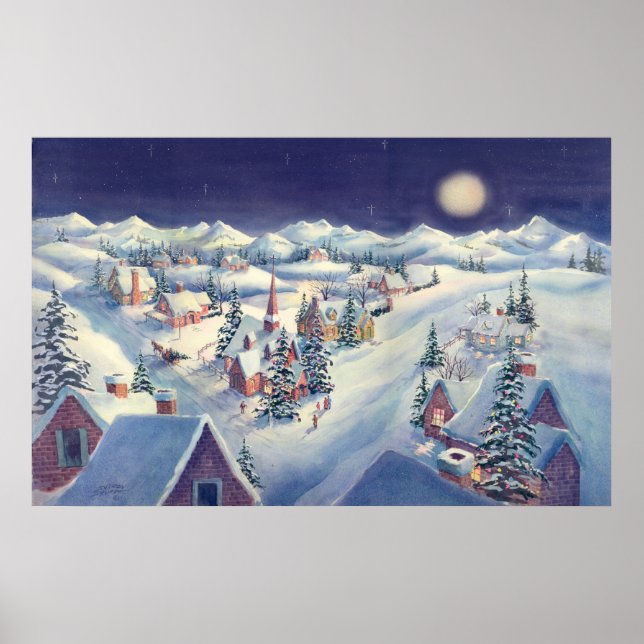 CHRISTMAS TOWN by SHARON SHARPE Poster (Framsidan)