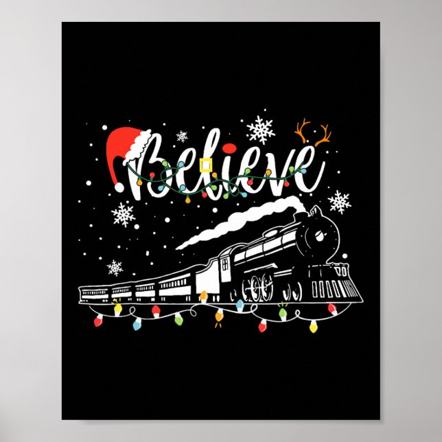 Christmas Train Christmas Believe Polar Express Xm Poster (Framsidan)