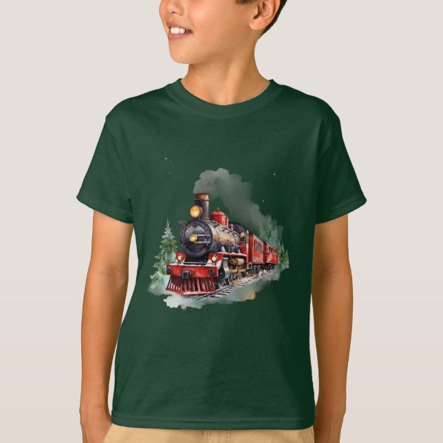 Christmas Train T Shirt (Framsida)