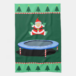 Christmas Trampoline Mrs. Claus Kökshandduk