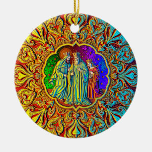 CHRISTMAS ~ Tre Kung ~ Julgransprydnad Keramik
